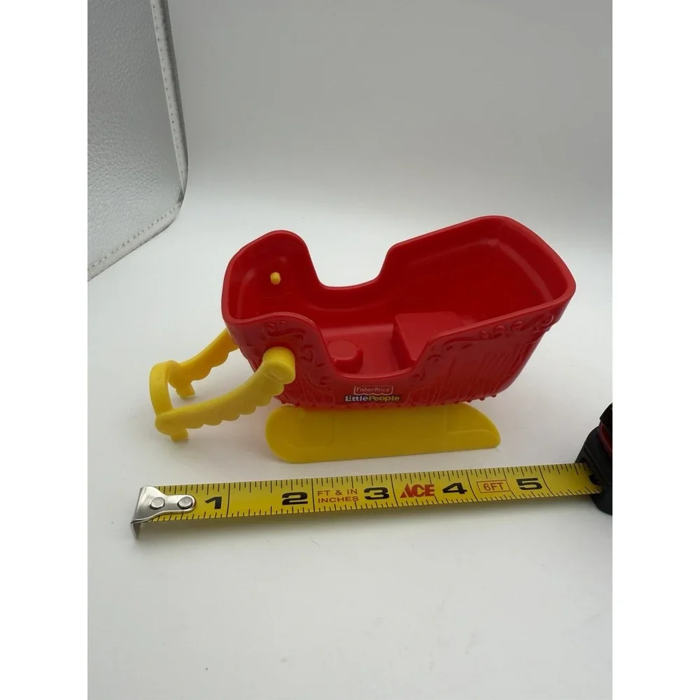 Fisher Price Little People Christmas Santa Sleigh And Christmas Tree 2010